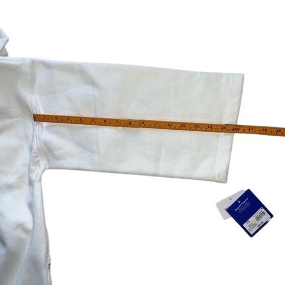 JoyLab XXL Ivory Plush Zip Pullover Sweatshirt – Cozy, Minimalist, & Chic, NWT - Picture 8 of 9